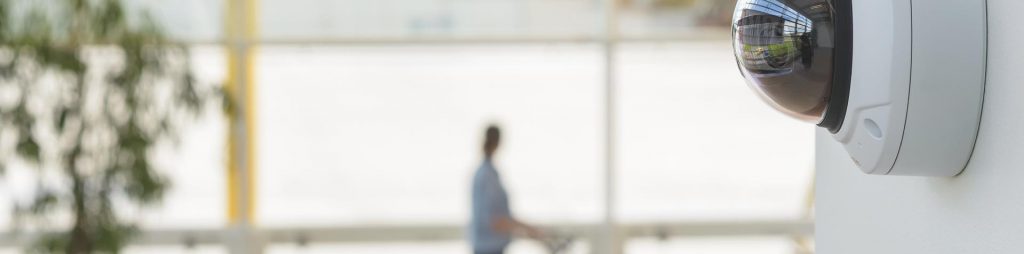 Security camera in office space