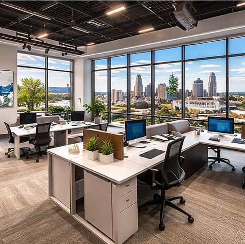 Typical Office in Charlotte NC that has Data Cables from Charlotte Data Solutions