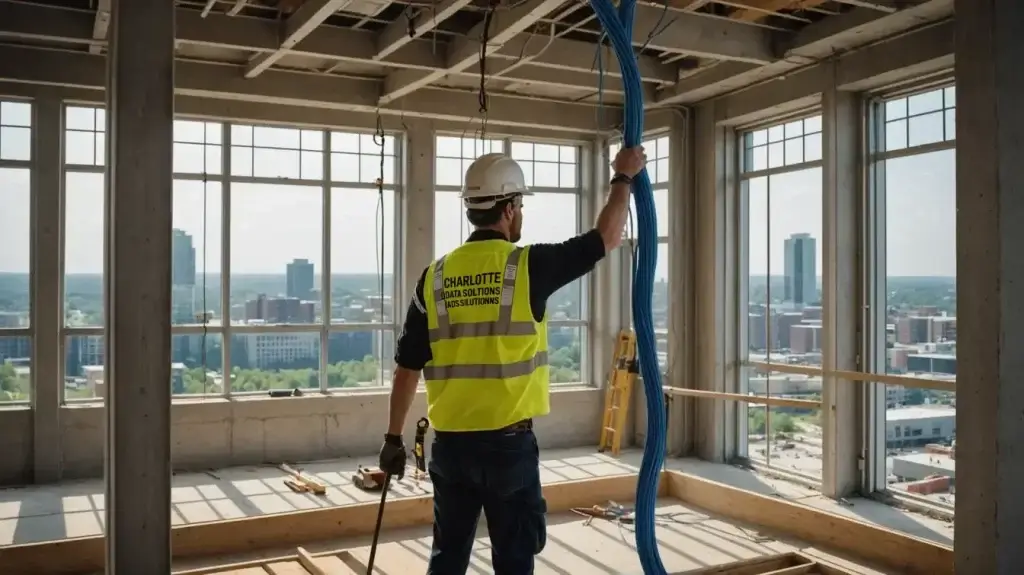 Network Data Cabling for Office Buildout and renovations in charlotte NC